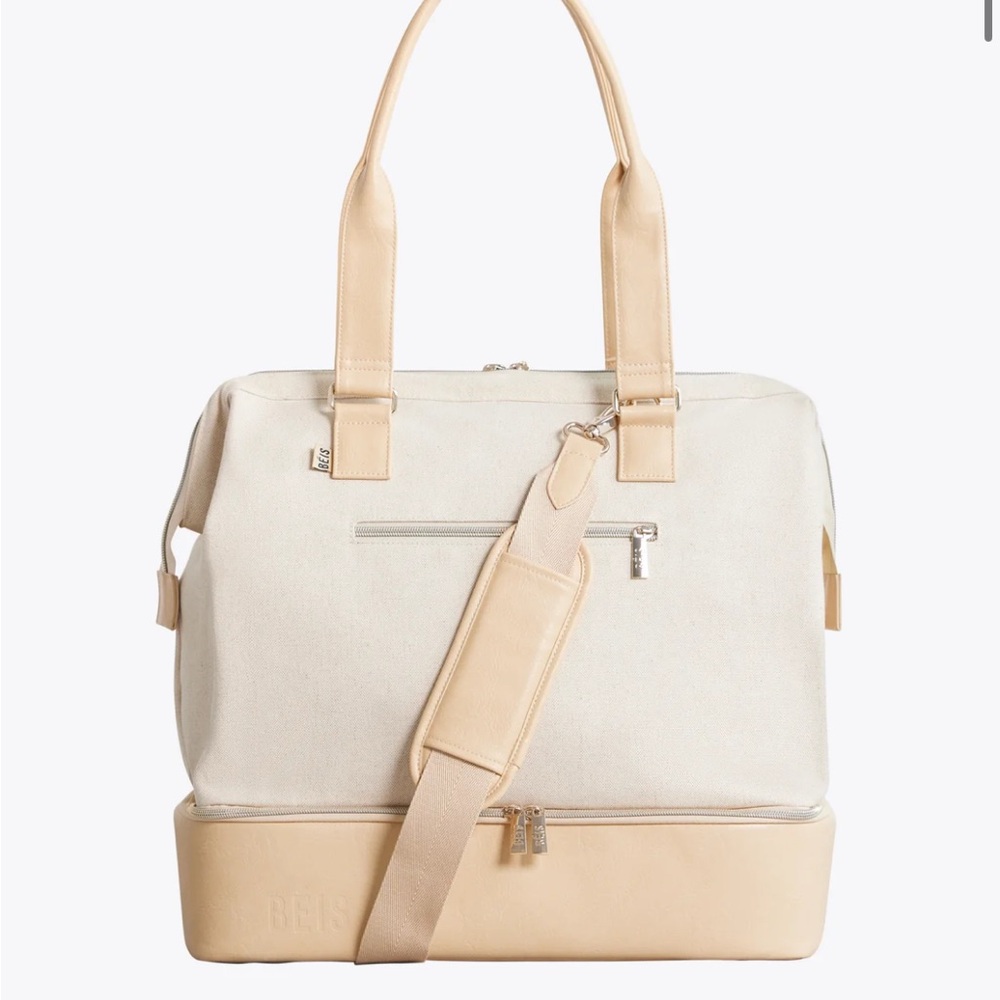 BEIS Beige Mini Weekender - Used